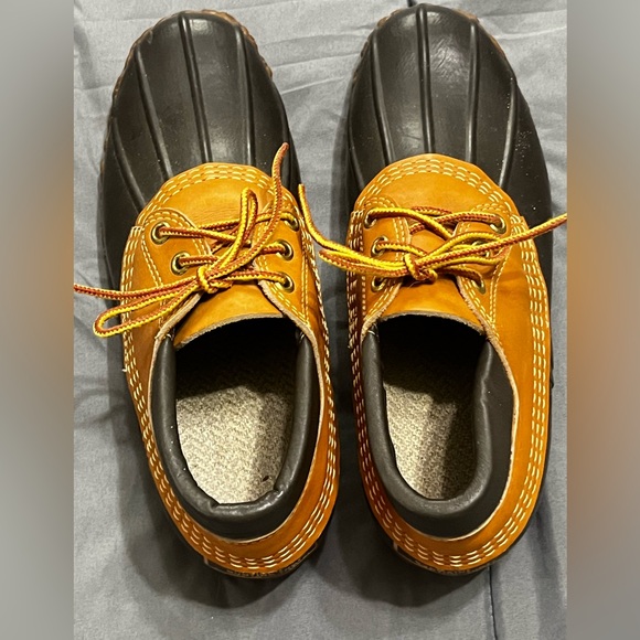 L.L. Bean Maine Duck Hunting Shoes Leather Rubber Waterproof Classic Size 8 - Picture 5 of 7